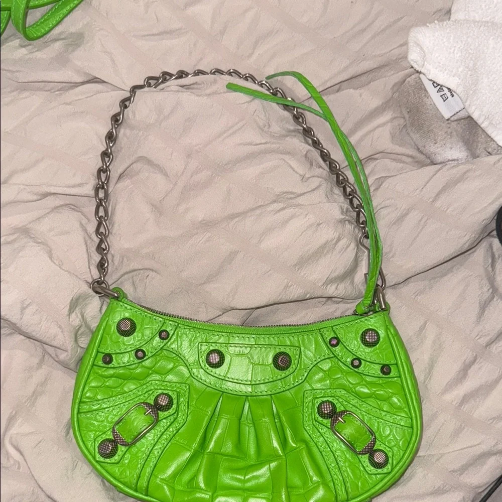 Balenciaga Neon Green Women's Bag - Picture 15 of 16